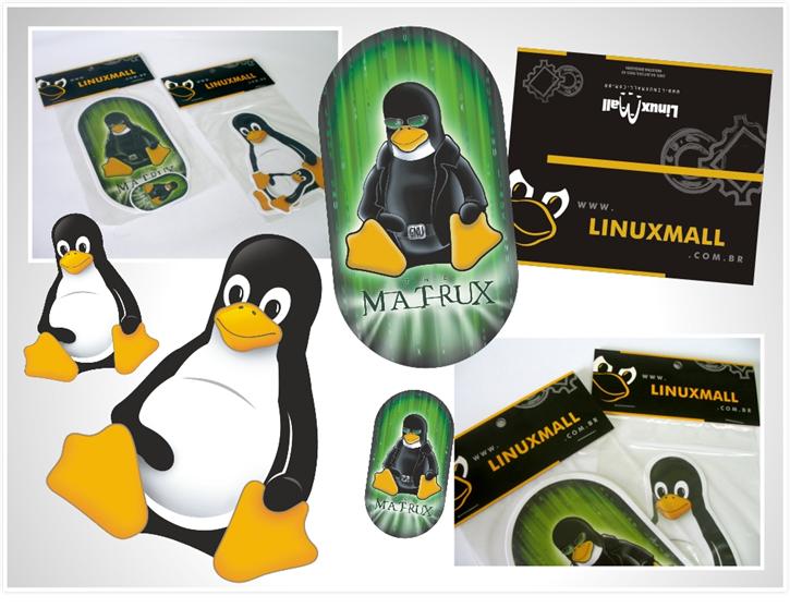 Embalagem Solapa Tux LinuxMall
